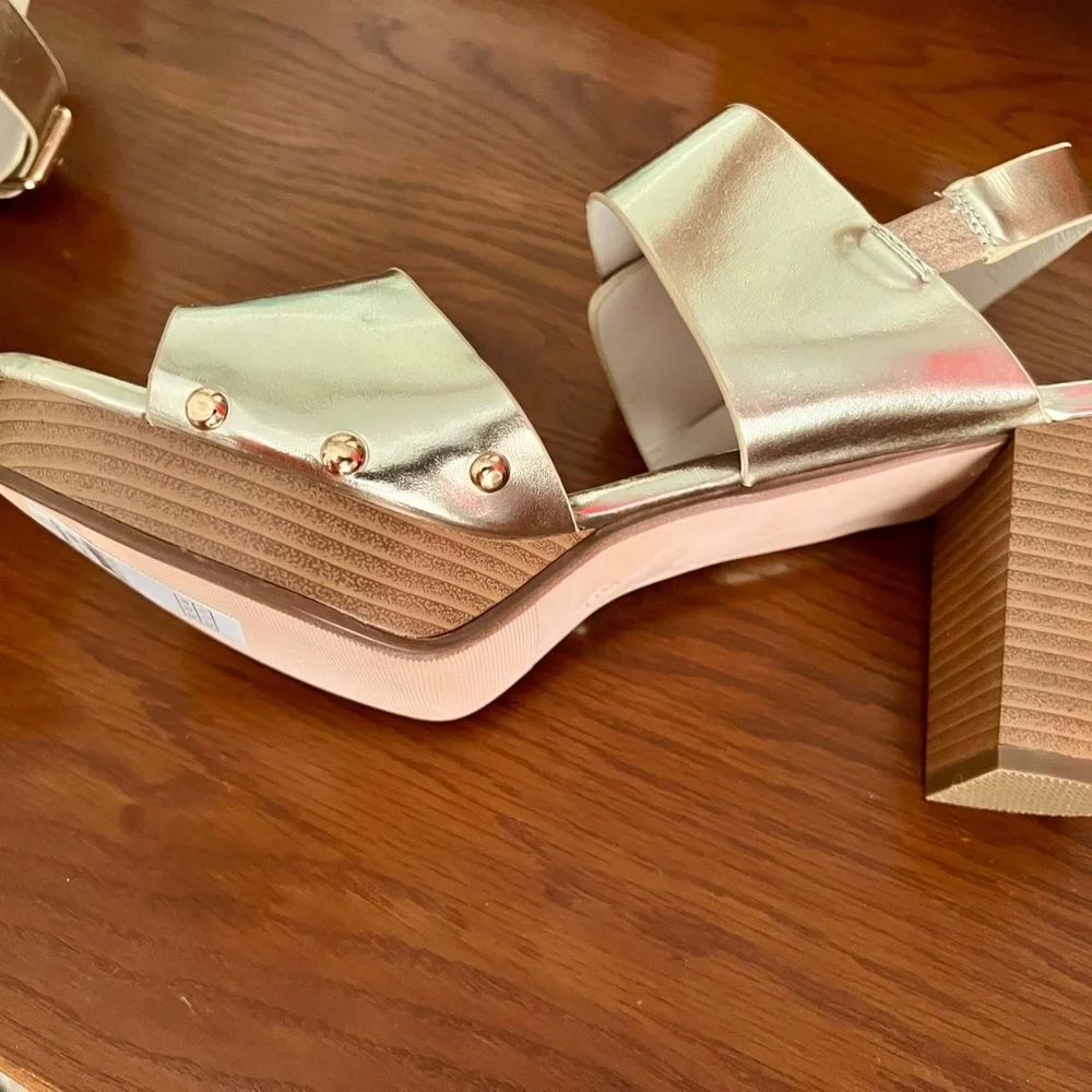 City Chic New Platform Heels Block Heel Ankle Strap Size 11 New With Tags